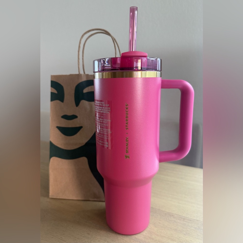 Stanley Pink Mug with Handle